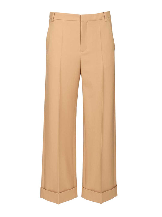 Valentino Wool Trousers Beige