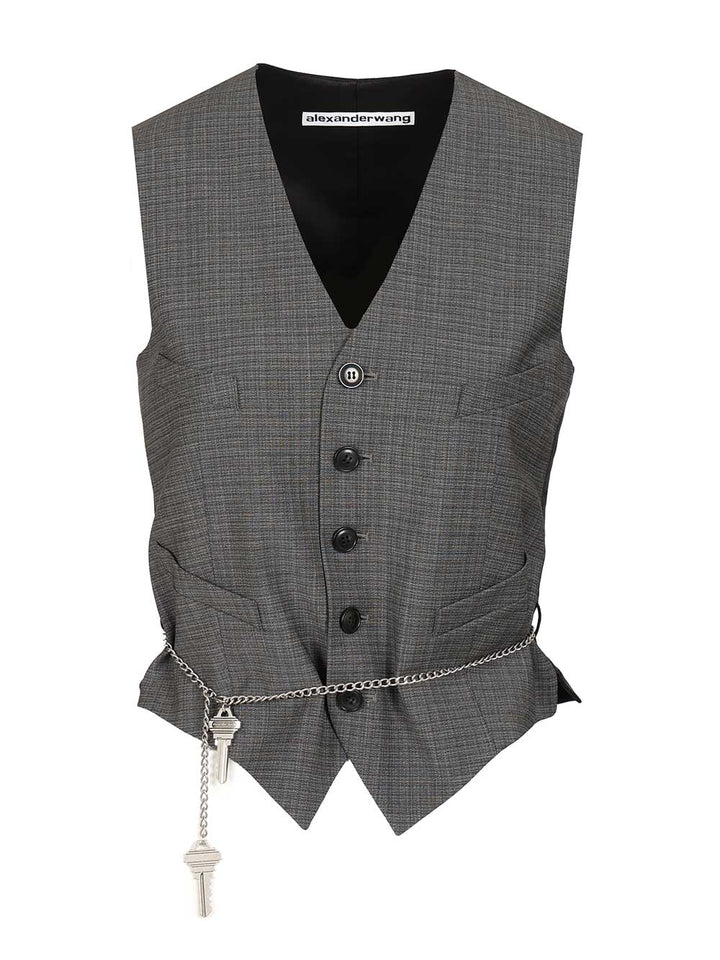 Alexander Wang Tailored Vest Jackets - Grey | e32bf6f40895b1698124c91c2b2d8544cadddf86