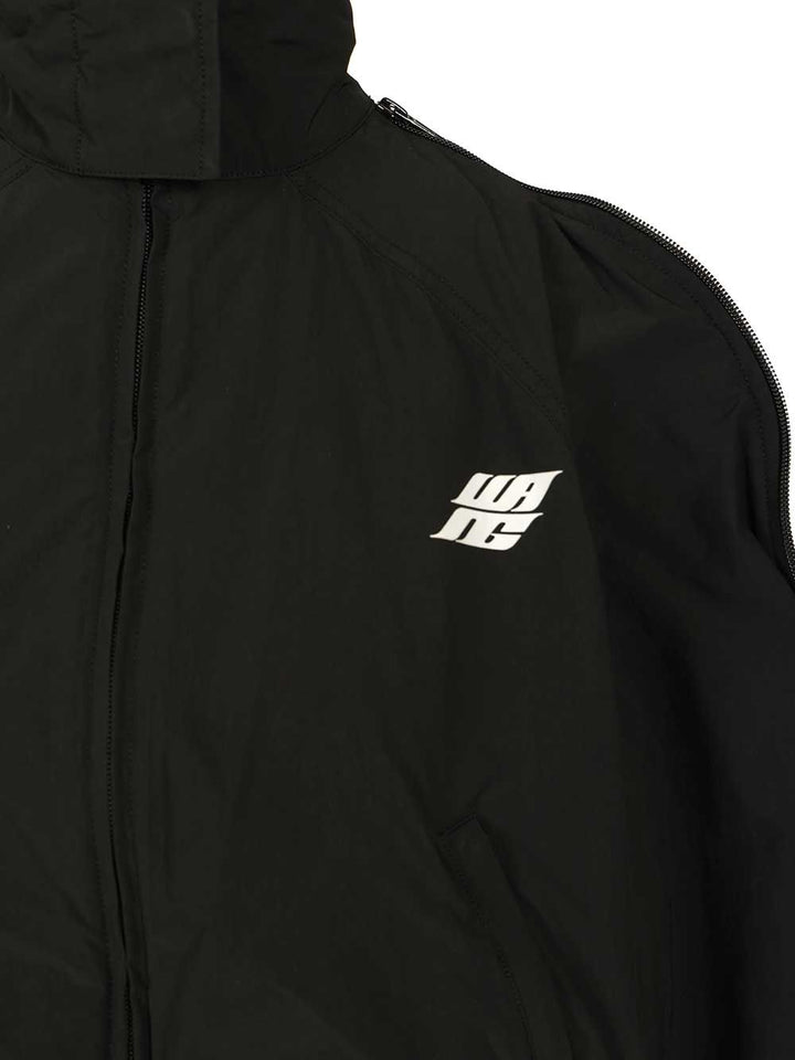 Alexander Wang Oversized Tracksuit Jacket Jackets - Black | 156659741df0605f5334f26eb1a6250470441a44