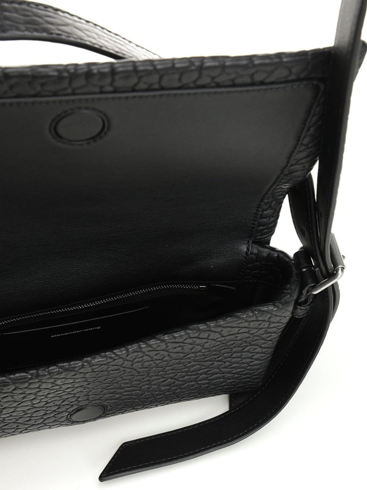 Alexander Wang Slim Ricco Flap Bag Crossbody Bags - Black | b4cfa4f361dbf76ae7eb64a41a480bc240ef8ccc