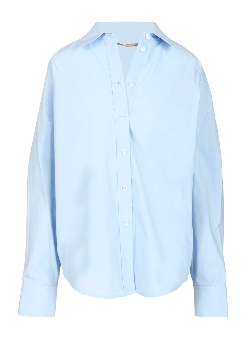 Alexander Wang Shirt With Removable Logo Tag Tops - Blue | 87daea82c75e65bcda7886dd6d3283ee011b2c75