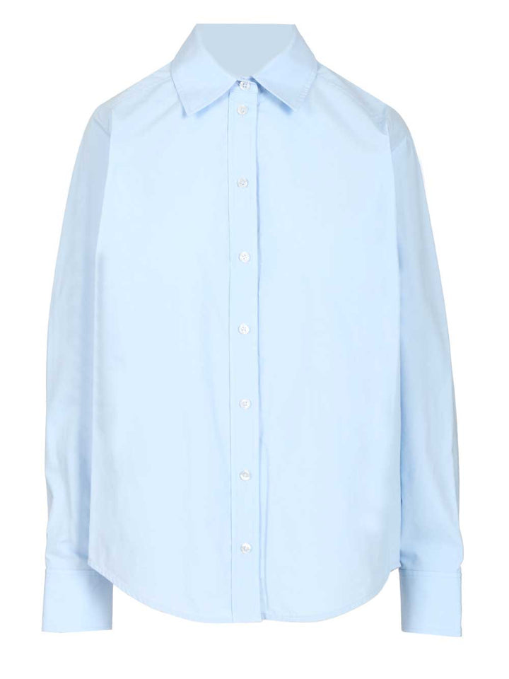 Alexander Wang Shirt With Removable Logo Tag Tops - Blue | fdf9675958ac928026b960bf353825063d135606