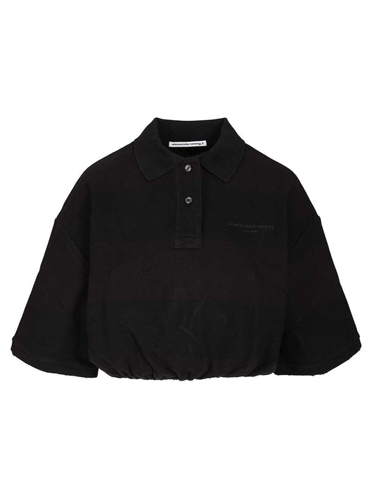 Deconstructed Polo Shirt Shirts Black