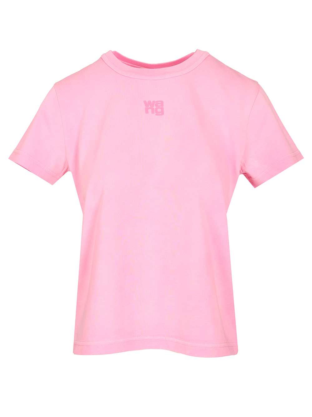 Alexander Wang Puff Logo T-Shirt - Rose | 32defab92e57f081697d90e09639b20cb1d40dce