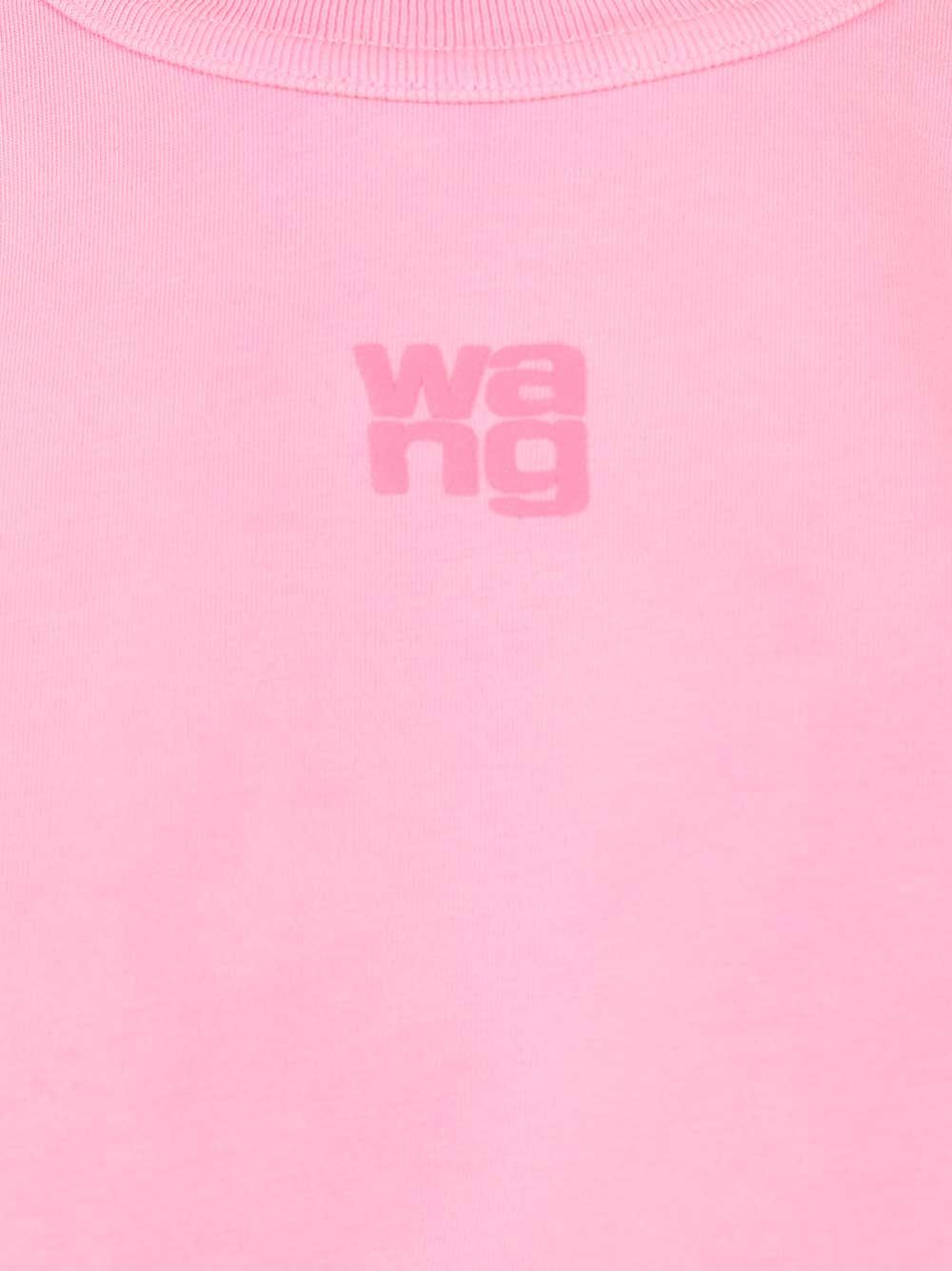 Alexander Wang Puff Logo T-Shirt - Rose | f093dd112cf601684bb1693e548c3a0f4665640a