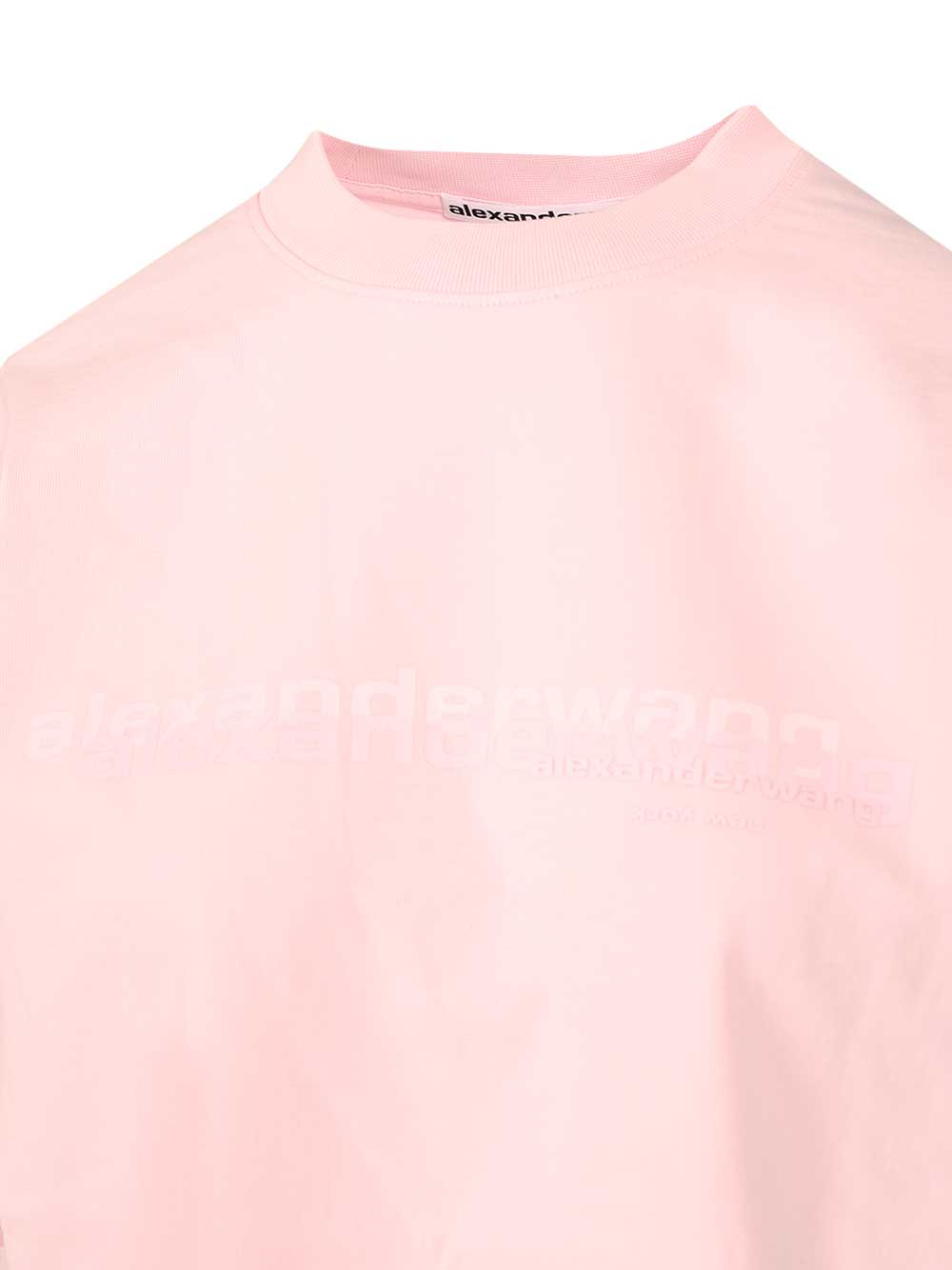 Alexander Wang Cotton T-Shirt - Rose | e2438ad13c961f9a74c5808398a1ddafa9b99493