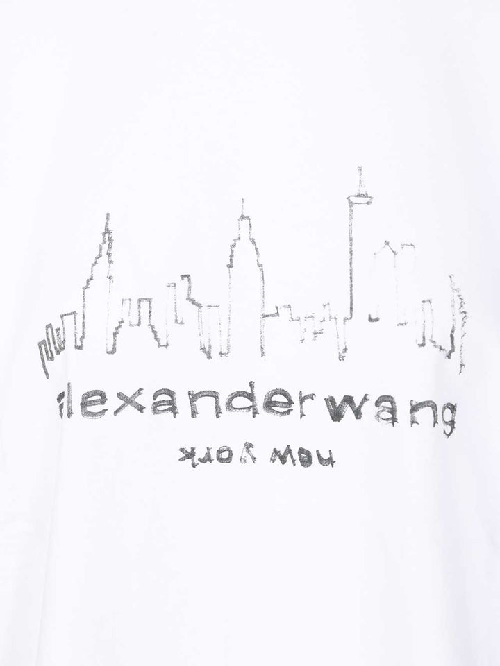 Alexander Wang New York T-Shirt - White | 669ef05f1a9f7bced7015a5cadac737f0dcee415