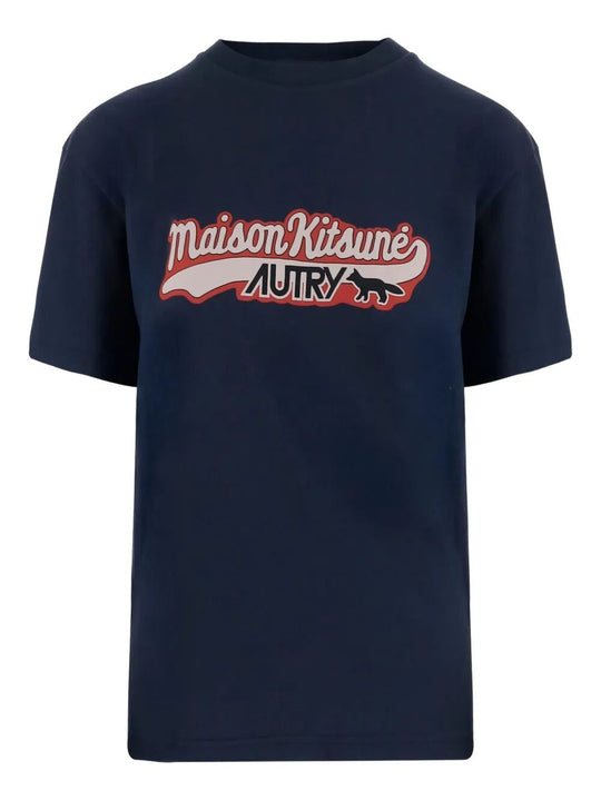 X Maison KitsunÉ Logo Print T-Shirt