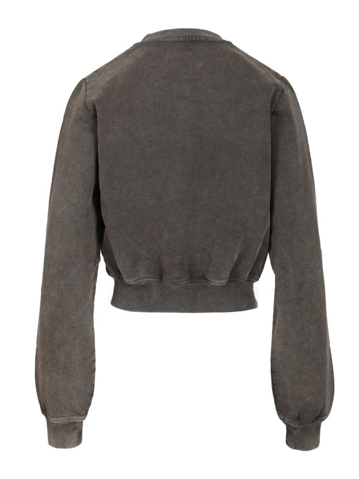 Alexander Wang Short Cotton Cardigan Sweatshirts - Black | eda8c2c933ae516b319de12aba2f72a0fb748032