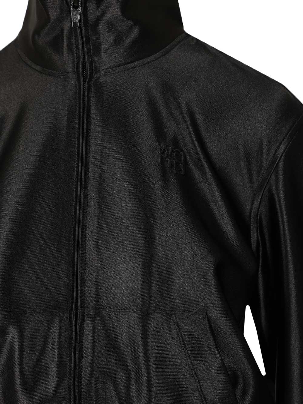 Alexander Wang Zip-Up Hoodie Sweatshirts - Black | 48c94537871584900f24235cf049e7e11e1ed7ae