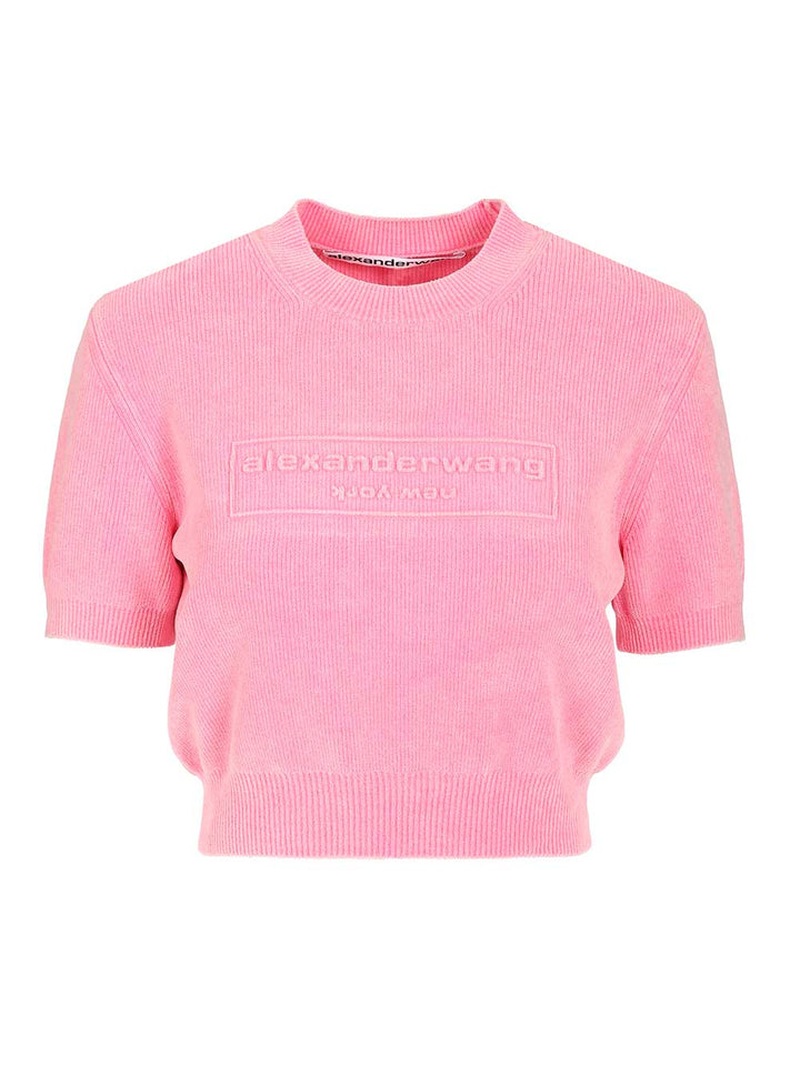 Alexander Wang Short T-Shirt Sweatshirts - Rose | ac8c998ee3ac0ce82823ebd3de74b80ef6d3a63d