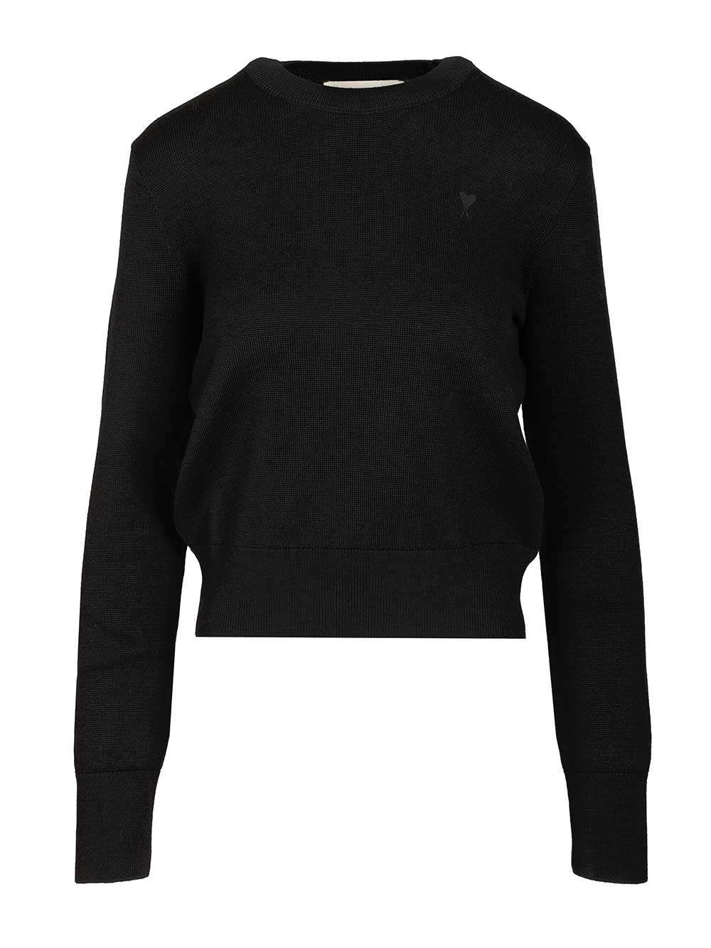 Ami Ami De Coeur Sweater Knitwear - Black | a8ab31a0f961685279087dbf3a7d85ced1530c0a