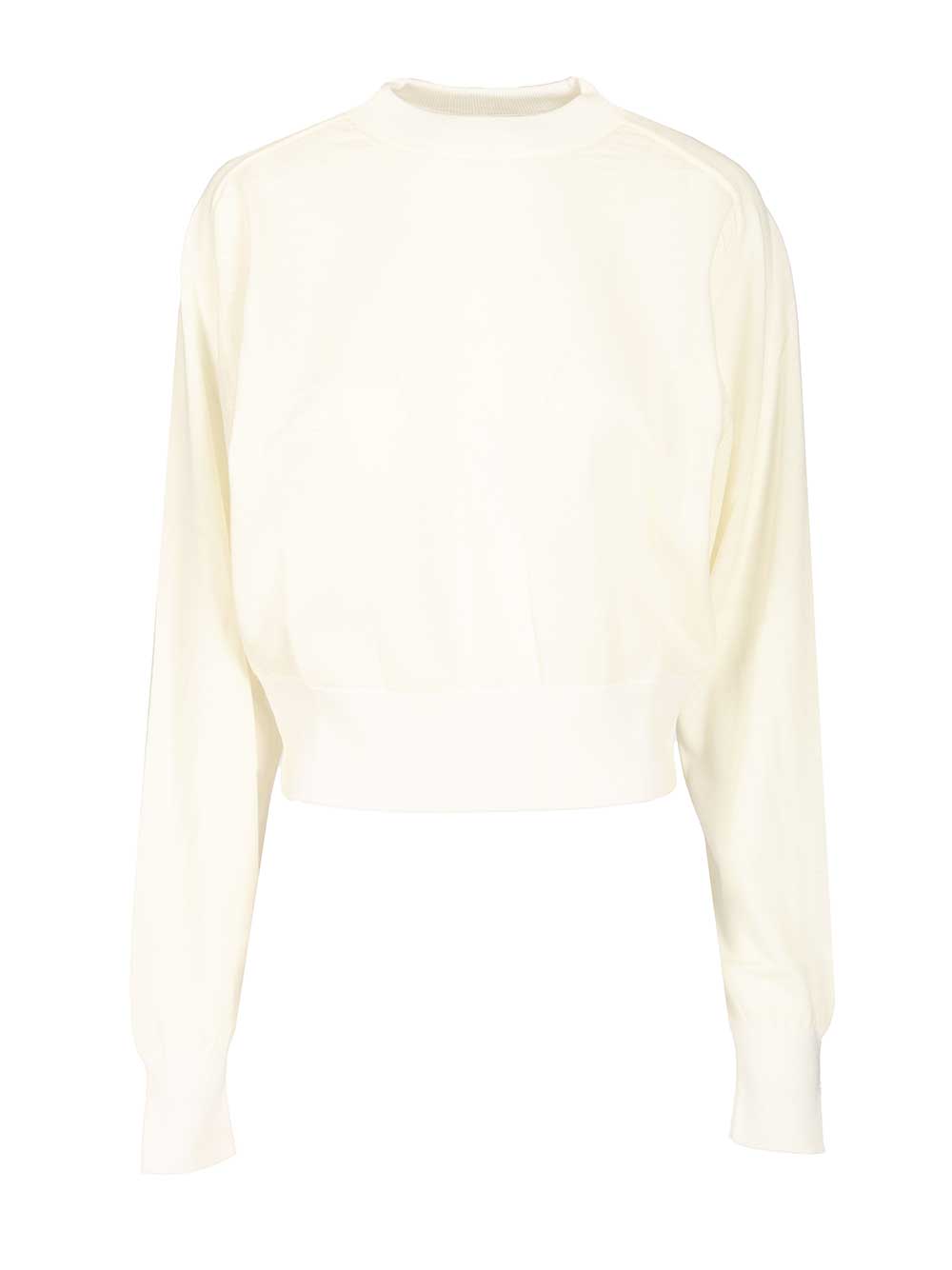 Jacquemus Embroidered Sweater Knitwear - White | 765e360f67c85754a2fc2a2b44e345303262fe46