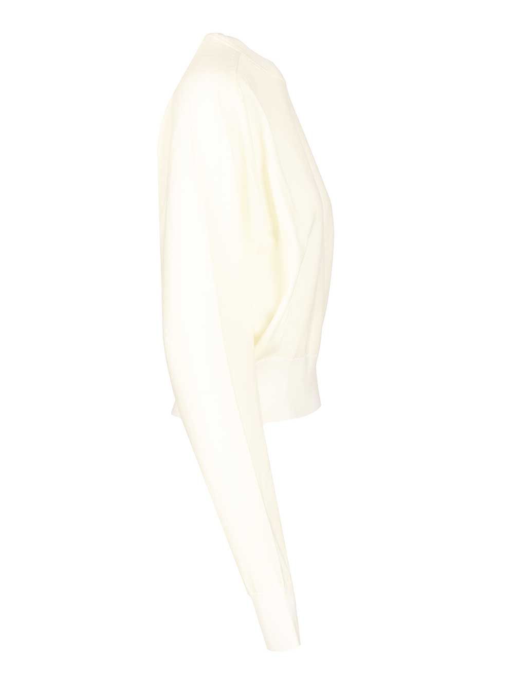 Jacquemus Embroidered Sweater Knitwear - White | 0dd399c95f680783b60511bf4c9d9a7cefc103dd