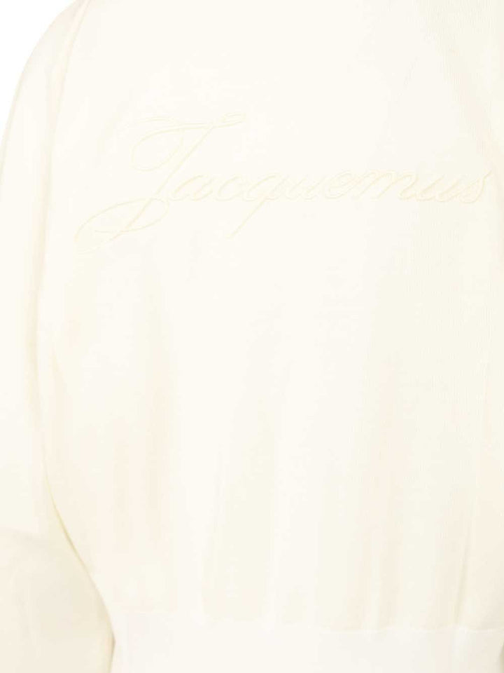 Jacquemus Embroidered Sweater Knitwear - White | 404e572d0f88cc4df148693fd195720957748814