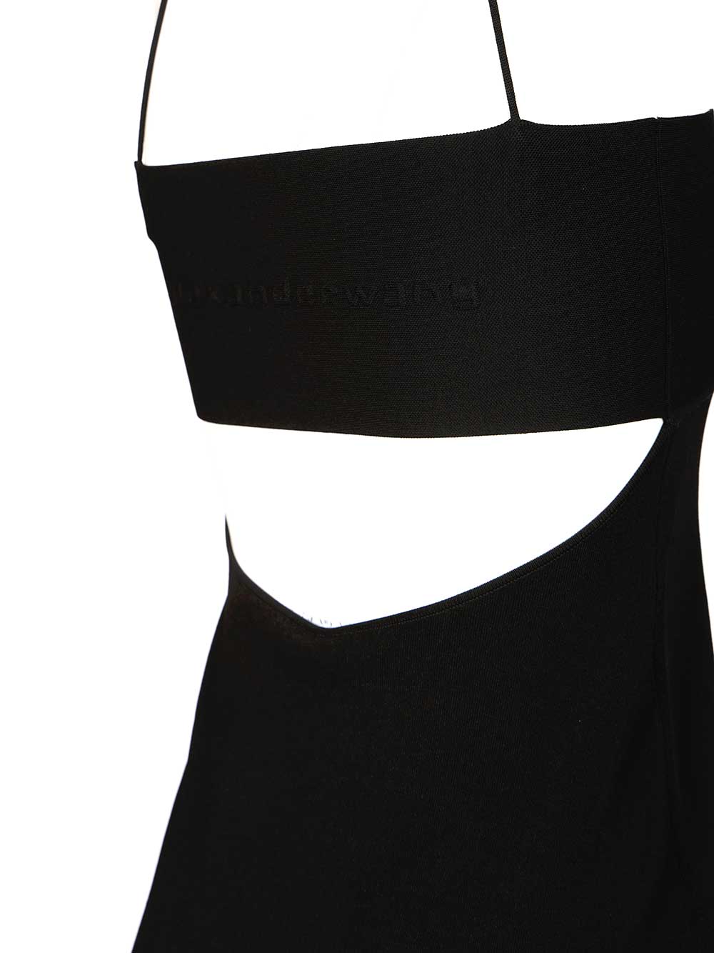 Alexander Wang Slip Dress With Logo Dresses - Black | a63d8ffb23833f846666f70b309d0482b6456144