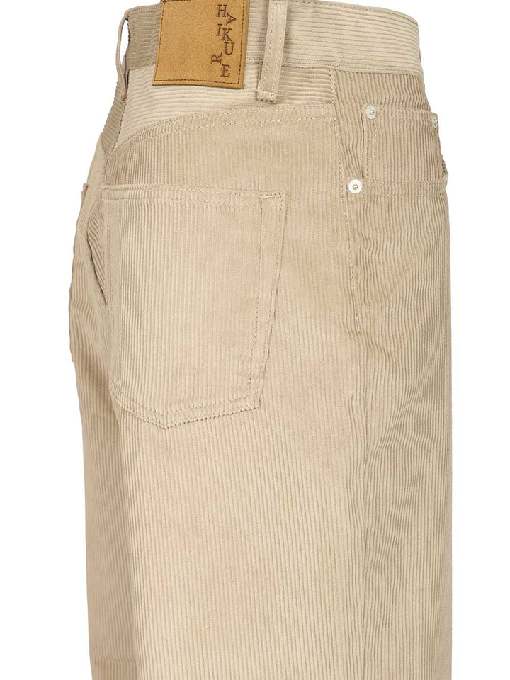Haikure Corduroy Trousers Jeans - Beige | 151de0c55ea0fa135b97c98605659328ca0ca7a9