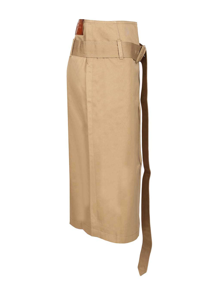 Acne Studios Flared Skirt Skirts - Beige | 510e280d2f28fa5a7a2b06ec5d21842bb6ceb317