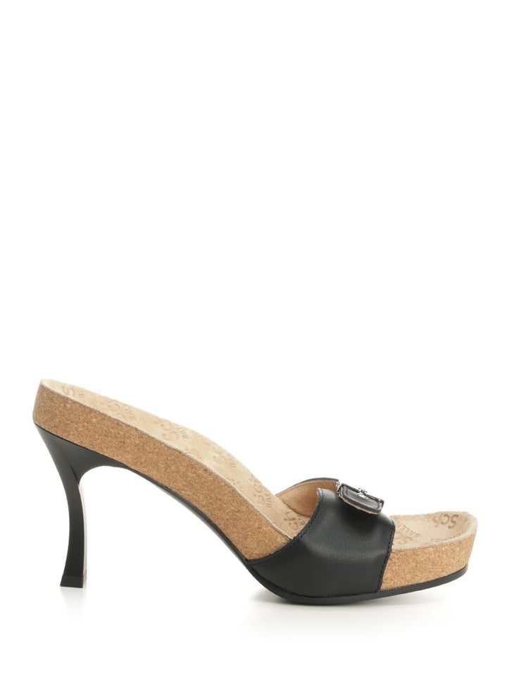 Balenciaga Scholl Sabot 80mm Sandals - Black | e1612469b8c8dca5cc3a55821e879e2fc0ef47ee