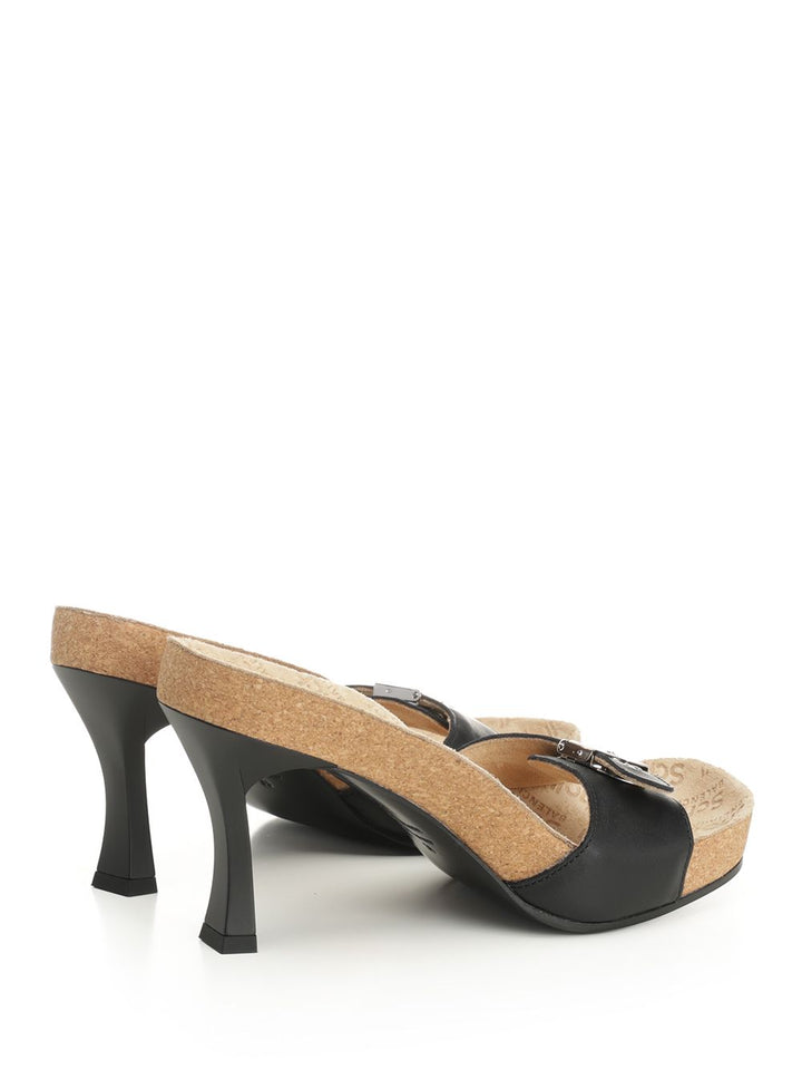 Balenciaga Scholl Sabot 80mm Sandals - Black | 2ab65b9c1b8e611b7993b1787fc884b2e666c341