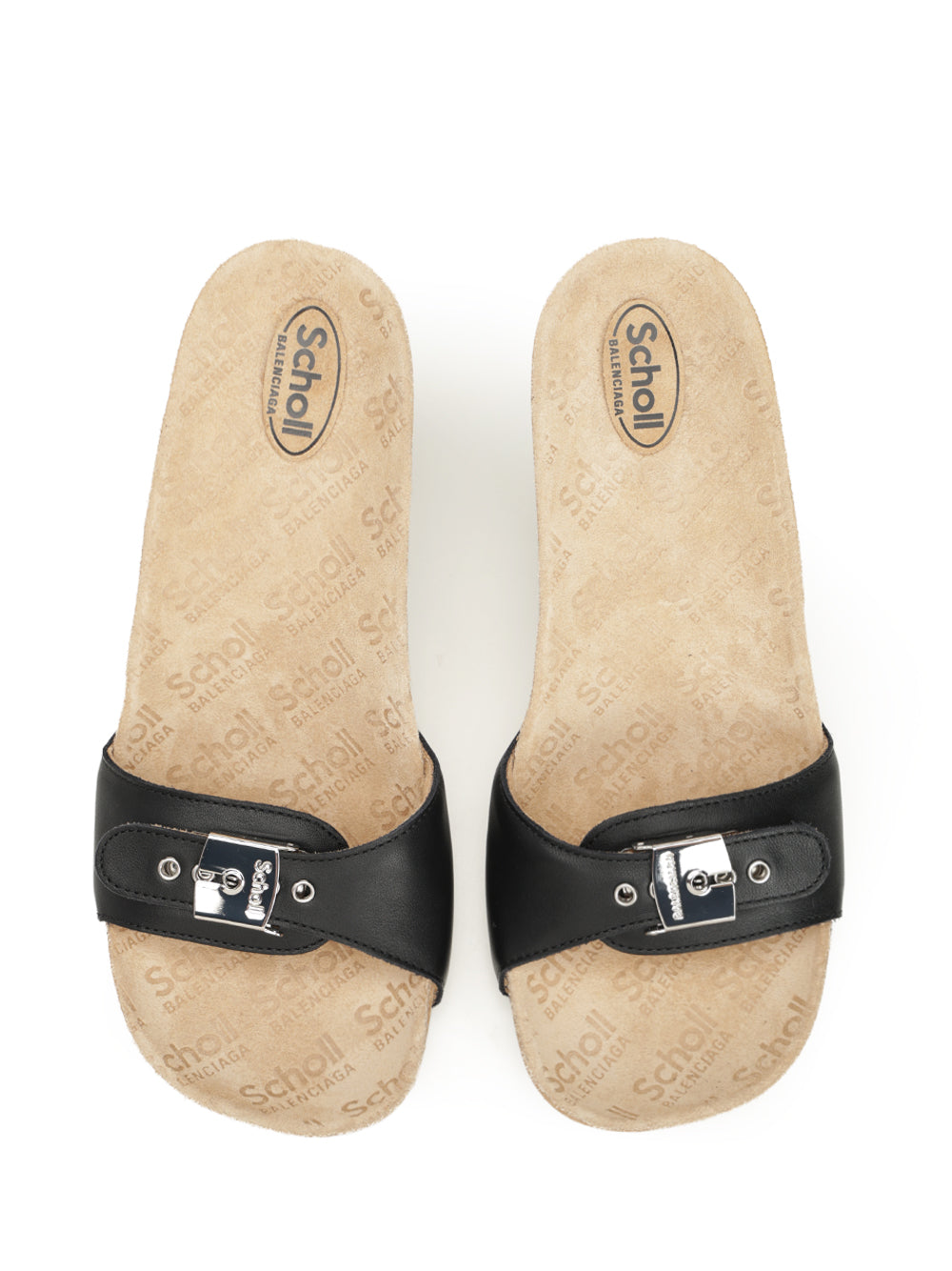 Balenciaga Scholl Sabot 80mm Sandals - Black | d5a87b195937e1184a61bdb09e6ba20c84666f43