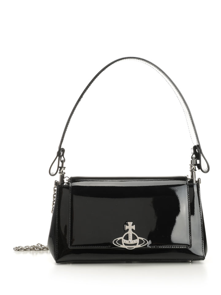 Vivienne Westwood Hazel Shoulder Bags - Black | 01e76c44b20c8916e05ab9a2d8bbe4ae6bc6bbc9