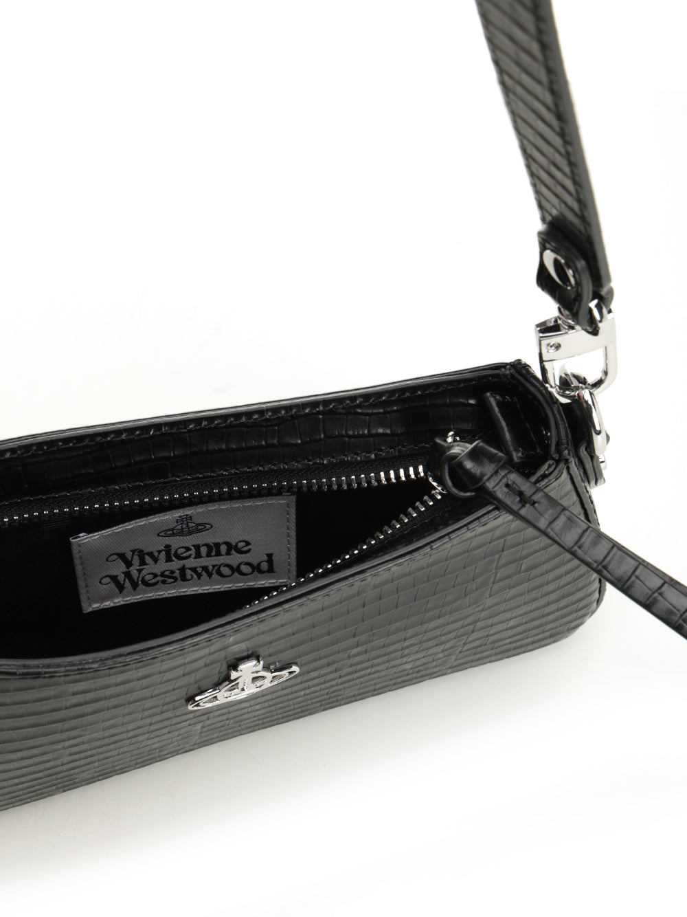 Vivienne Westwood Tasha Shoulder Phone Bag Shoulder Bags - Black | 9b3cbbb2dad5af652bbfcea8a43a44ad4d1f6ffb
