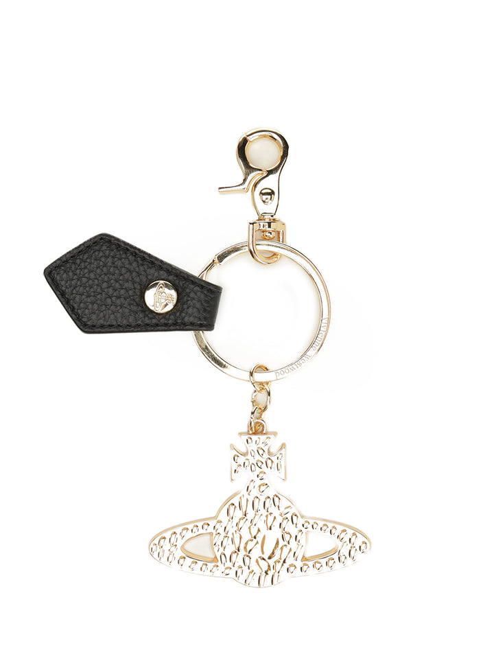 Vivienne Westwood Orb Keyring Keyrings - Black | d73a17d7e6b918ccd1a635b0f2ebb3d3428350da