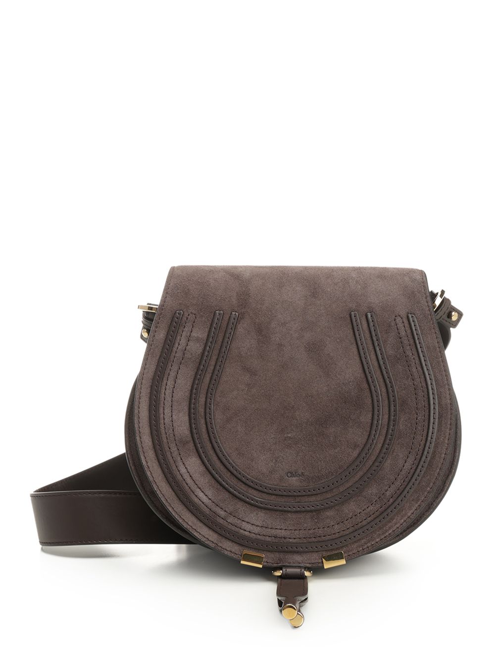 Chloe' Saddle Marcie Crossbody Bags - Brown | f27ff0877a0ed3c41bb5d42d6e20d12635f10680