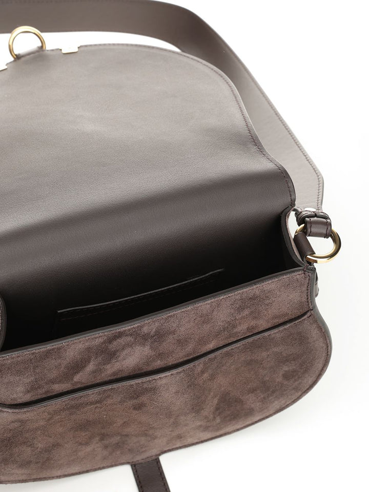 Chloe' Saddle Marcie Crossbody Bags - Brown | 318d5e38f8526295f112ccf8bfe3ca86e3147657