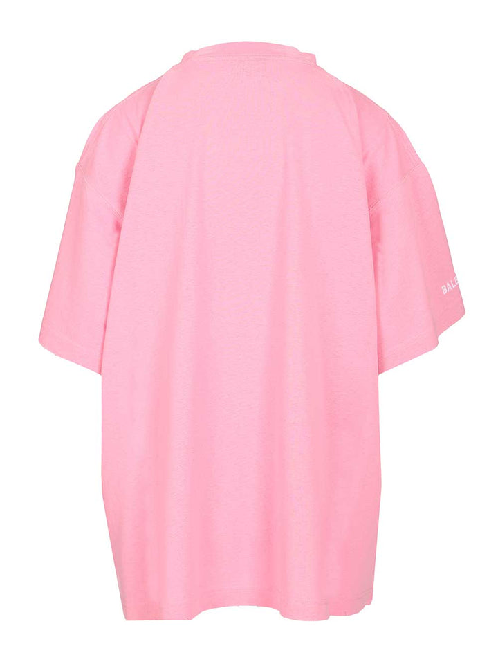 Balenciaga Oversized T-Shirt - Rose | 7bc33db699a6eda0985e3a80717a29085ea4082c