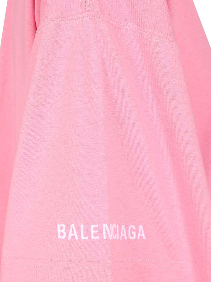 Balenciaga Oversized T-Shirt - Rose | f1a33a116d6ec2f971f800d7a333edb65aa97b89