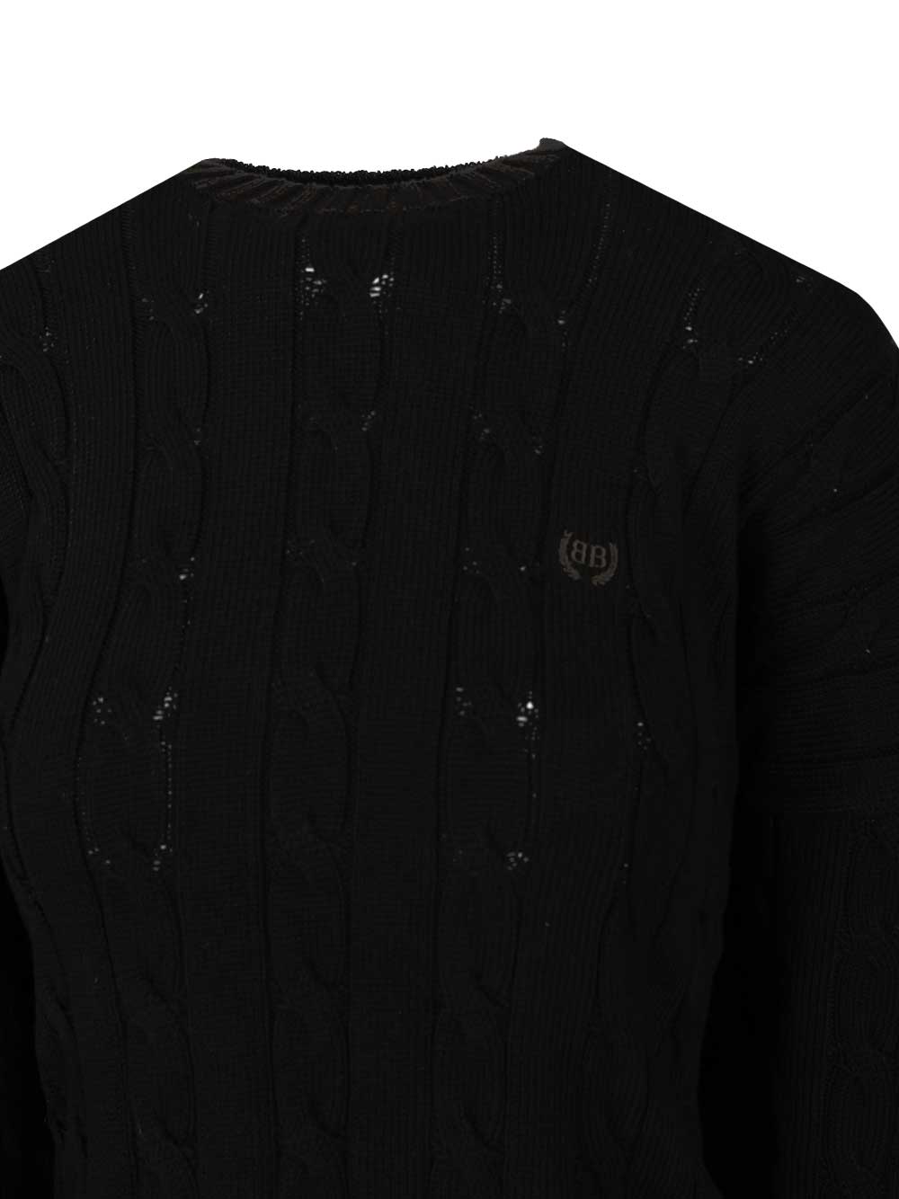 Balenciaga Cotton Sweater Tops - Black | 4385c066d5c4719eb08ebc4891f3bb5d00c1065c