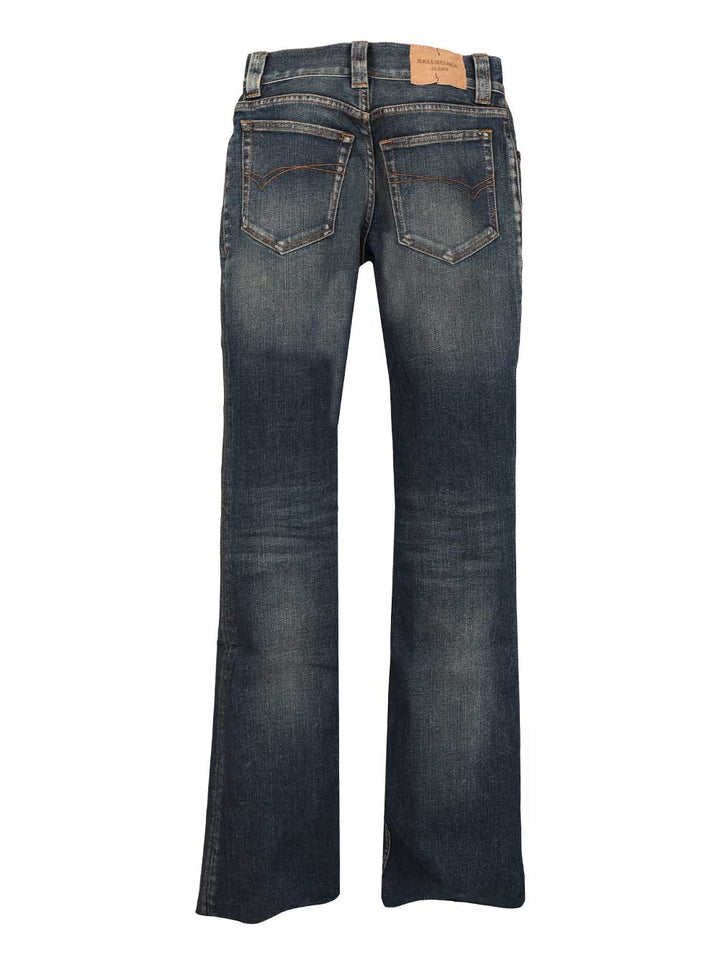 Balenciaga Slim Fit Bootcut Pants Jeans - Blue | f3f021cac4dc62281d73edb8c908d81532df6a01