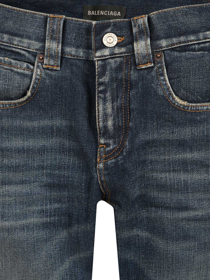 Balenciaga Slim Fit Bootcut Pants Jeans - Blue | 33ba15e52a34557e1522cf53c3b0bdc6bf262ecf