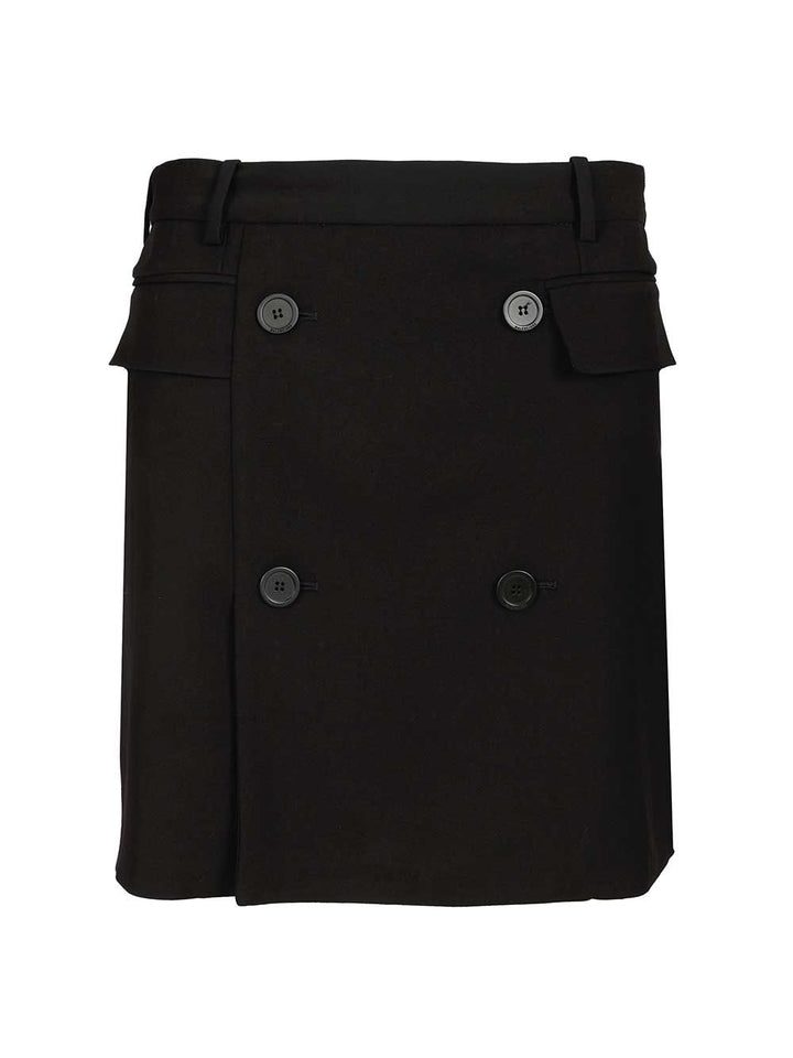 Balenciaga Double-Breasted Skirt Skirts - Black | be4de07c9b99877465e6f3fddb9582994f0d9473