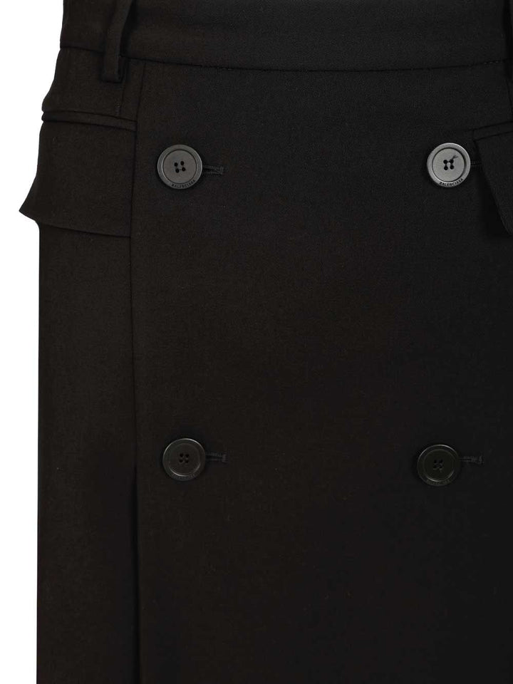 Balenciaga Double-Breasted Skirt Skirts - Black | 9fc7cc1e4776fb1f46695f1a77aaf77a3d1a4d08