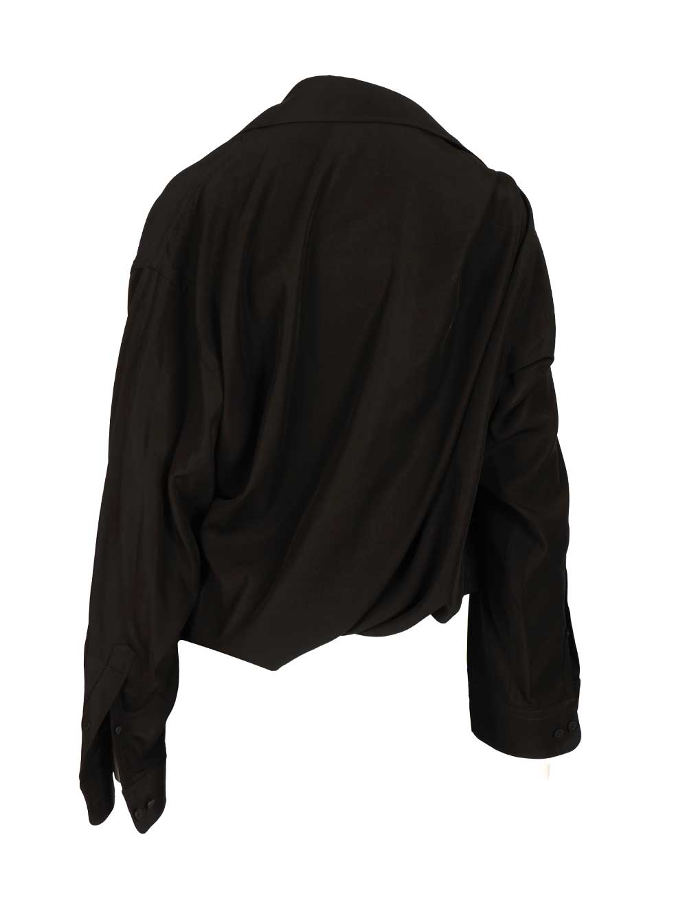 Balenciaga One Shoulder Shirt Shirts - Black | df9b6ca67168a2d8398a40e57f725a333d485096