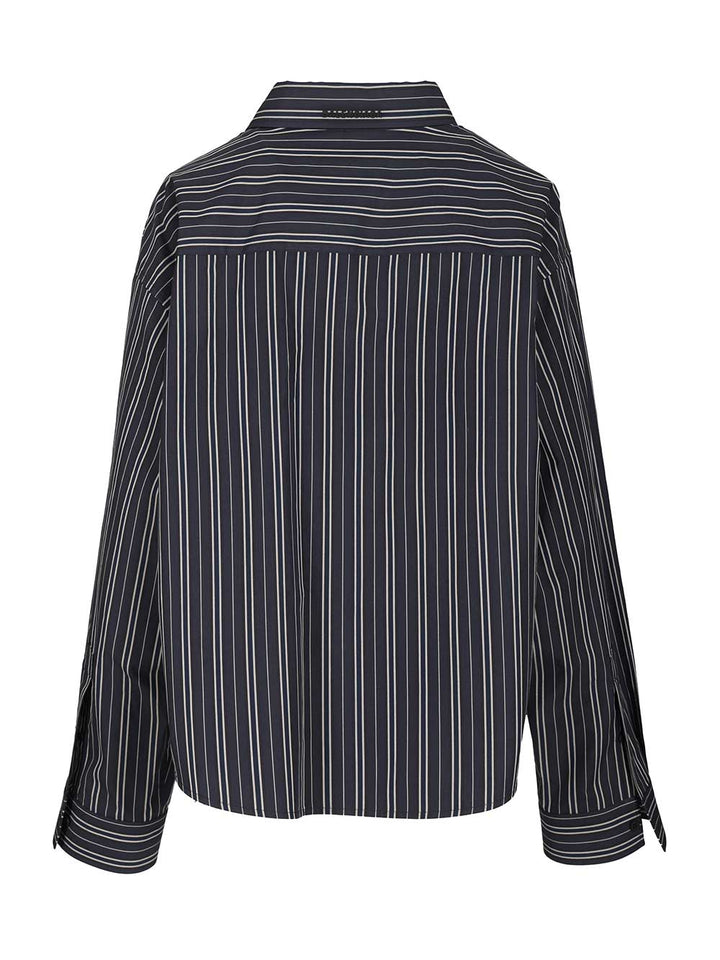 Balenciaga Semi-Fitted Shirt In Cotton Poplin Shirts - Blue | 01951b3500ad9bbdbe62a06a9b34f2eca3780e30