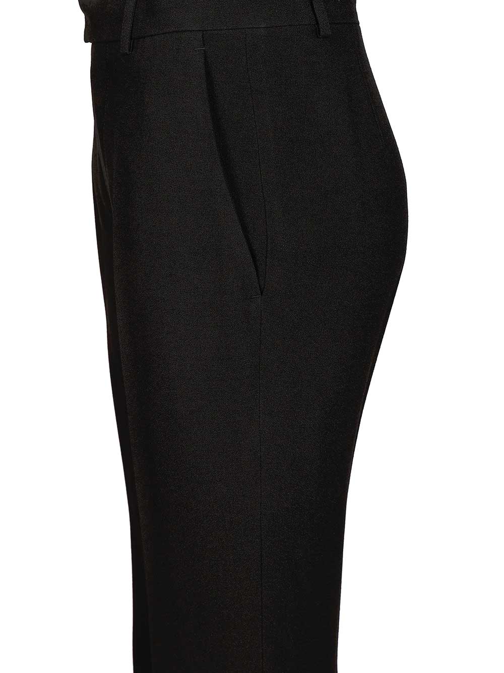 Balenciaga Flared Trousers In Black Flowing Viscose Jeans - Black | 9bd1e821dd8f60d2a163a02607169258c048c07b