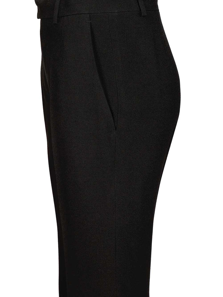 Balenciaga Flared Trousers In Black Flowing Viscose Jeans - Black | 9bd1e821dd8f60d2a163a02607169258c048c07b