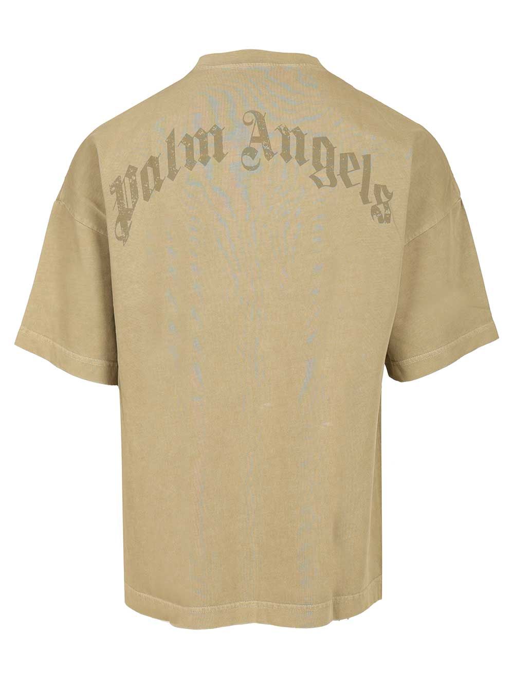 Palm Angels Cotton T-Shirt - Green | ff2a83e62789e0aeb773044524906c2a270463ea