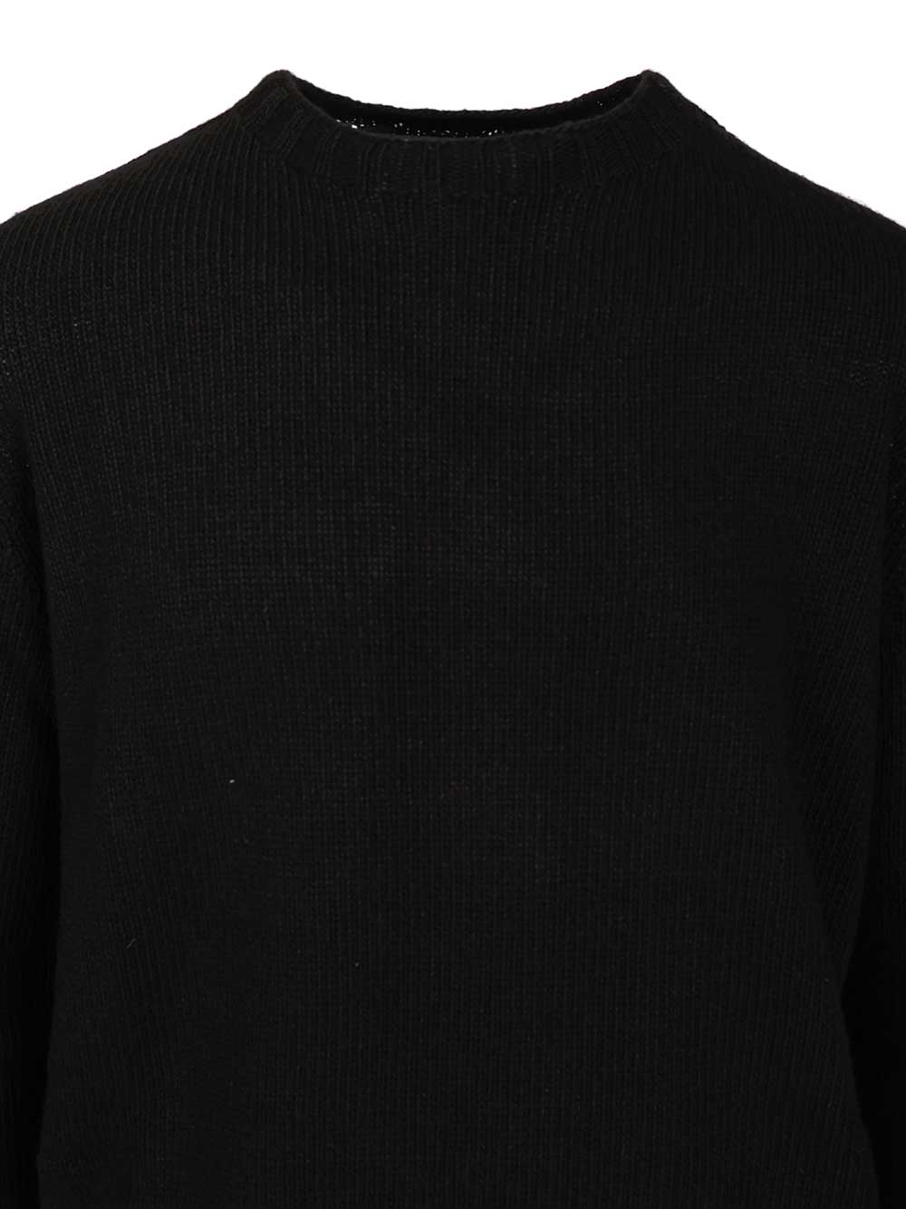 Palm Angels Curved Logo Sweater Sweatshirts - Black | b61eea1ddba7d4a02c957ff43bdf34c6e60d912a