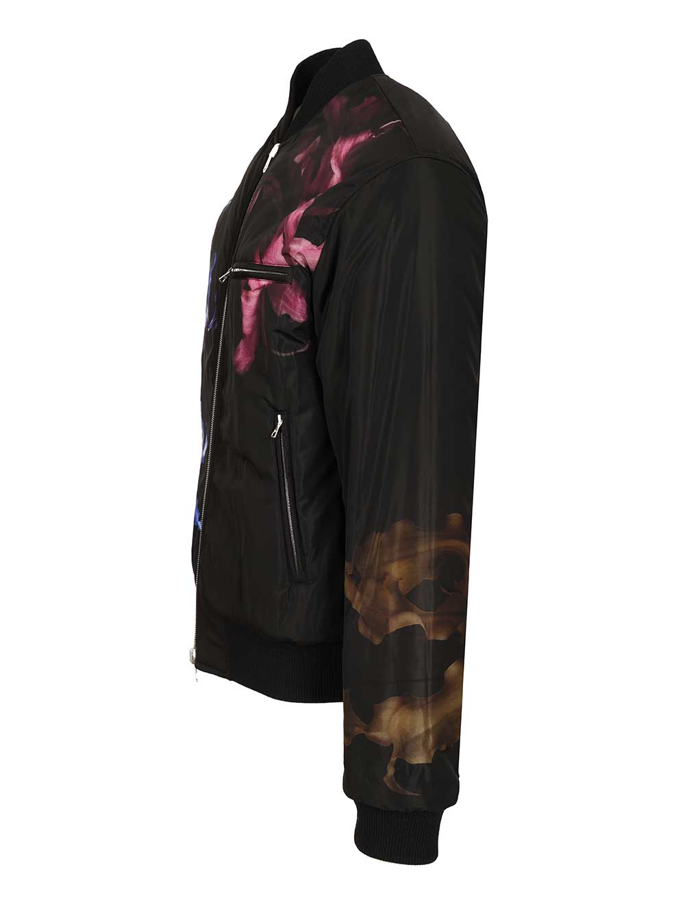 Dries Van Noten Printed Velvet Bomber Jacket Knitwear - Grey | fbfb45d4de42ac8fe40be00626009f167b7374f7