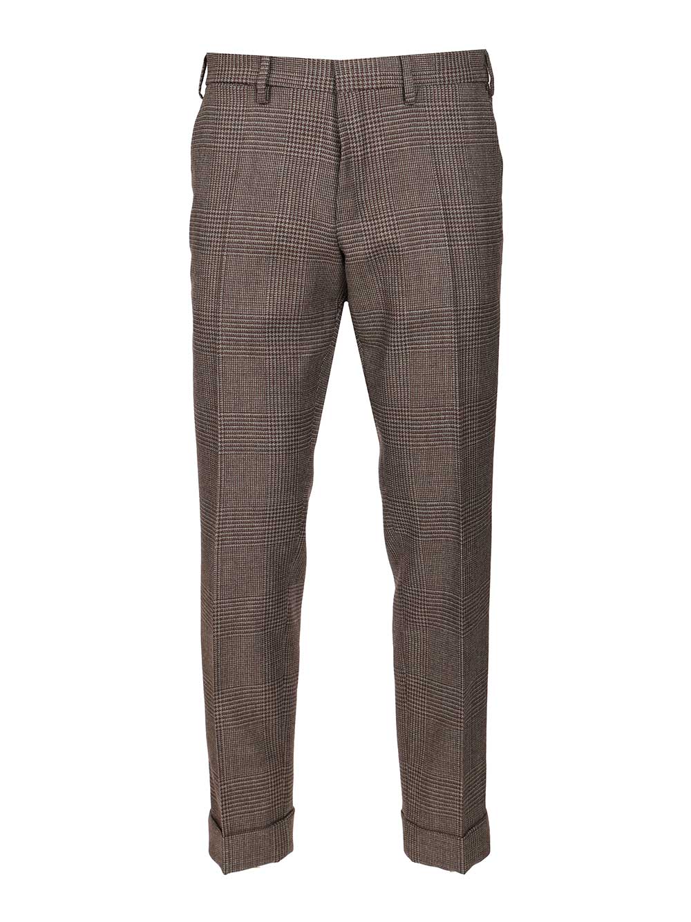 Dries Van Noten Prince Of Wales Wool Trousers - Brown | 02d9dff08f164cdb6b482fc0778c9bbd3c676dd7
