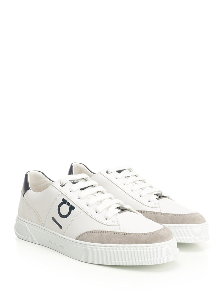 Ferragamo Low-Top Sneaker With Gancini Sneakers - White | b0d843d2e9b3bf44d65463517690c3aaf46dc2a6