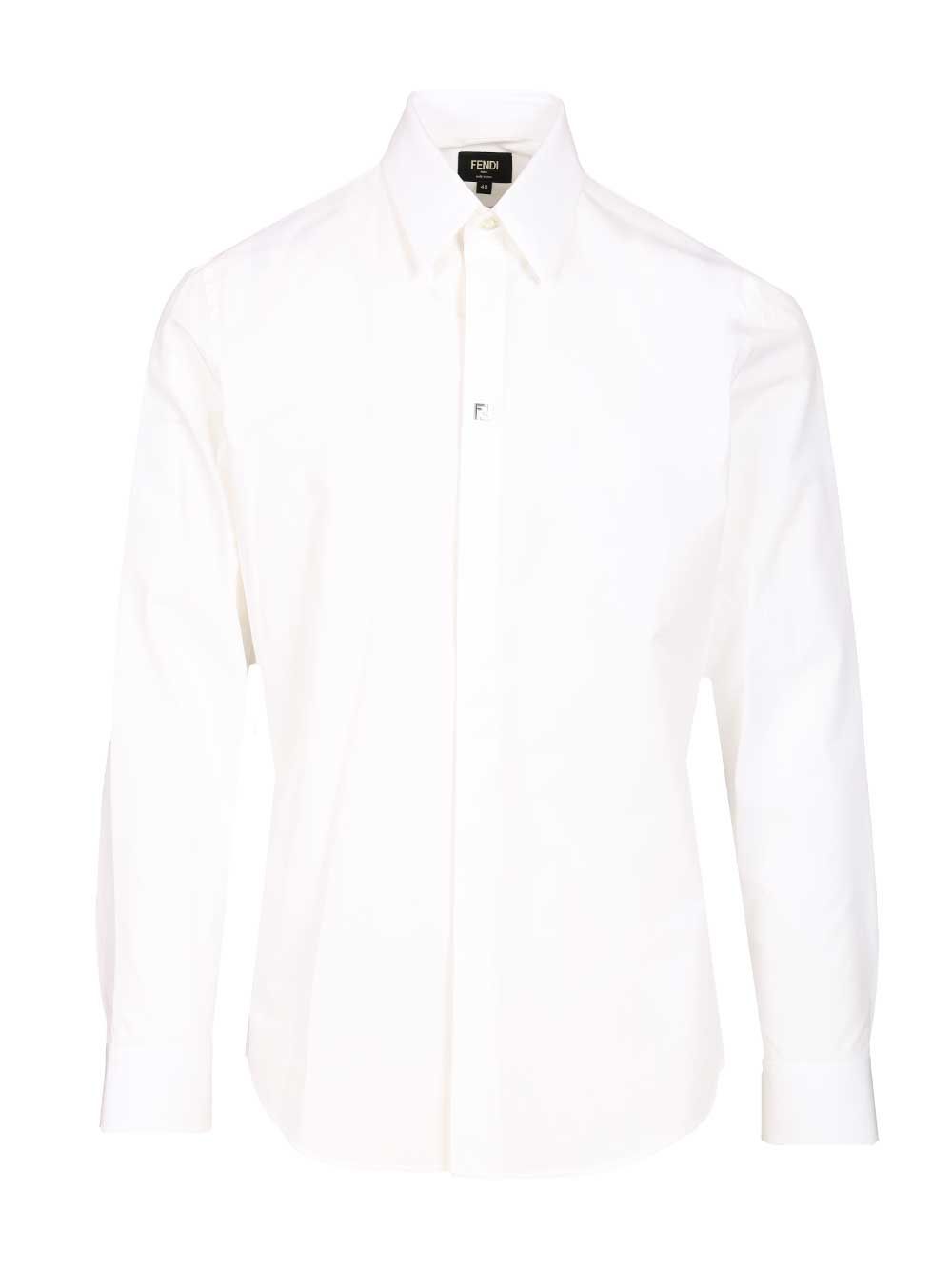 Fendi Cotton Shirt Shirts - White | a61fe400117d1b0865e315f33407073179731428