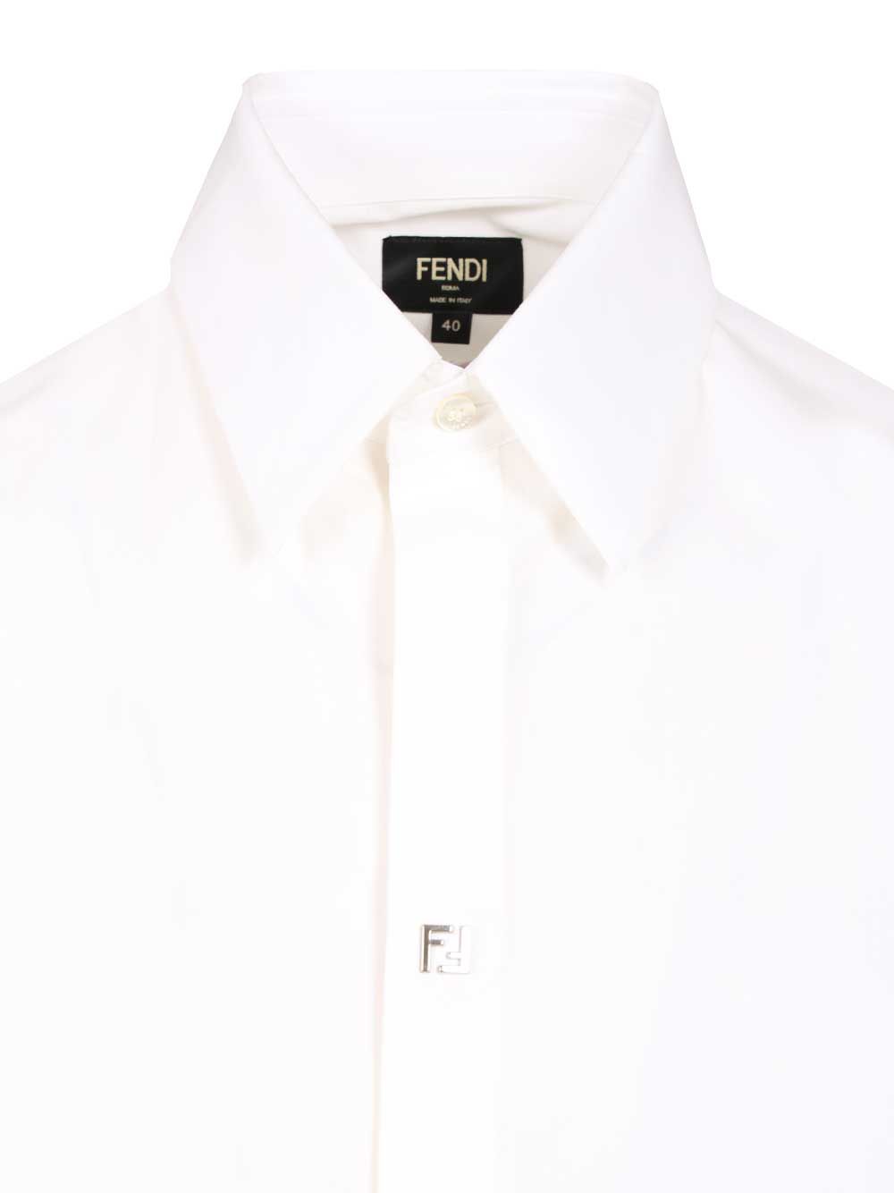 Fendi Cotton Shirt Shirts - White | 040faa4983938c1500ce1551b1439c86122aa6ec