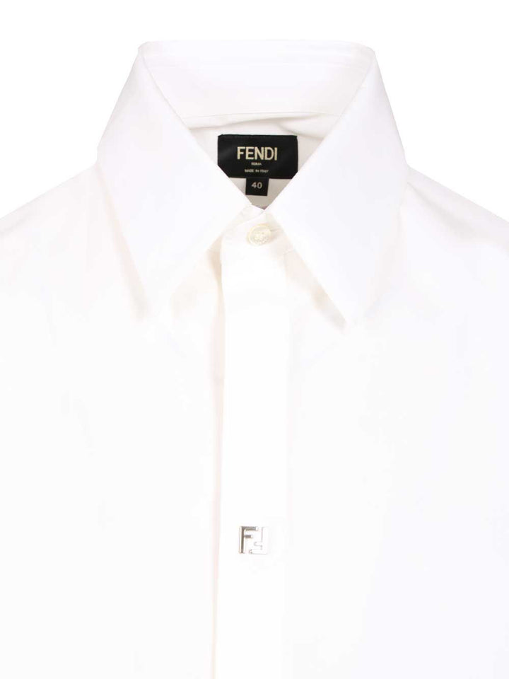 Fendi Cotton Shirt Shirts - White | 040faa4983938c1500ce1551b1439c86122aa6ec