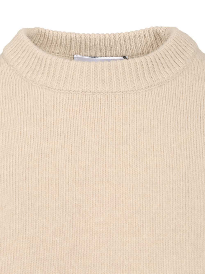 Stone Island Lambswool Crewneck Sweater Knitwear - Beige | 66a16ded8001ad79adbbf6ad7ad32bf97abe466d